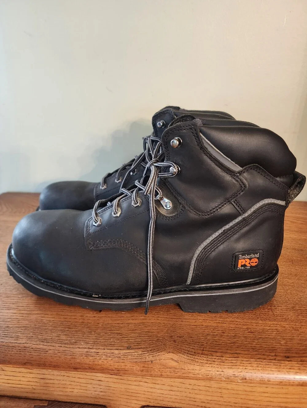 Men's Timberland PRO 24/7 Steel Toe Black Leather Boots